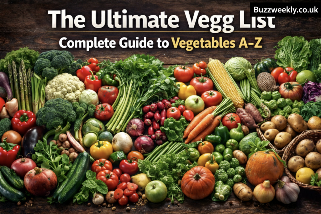 Vegg list: A complete A–Z guide to powerful vegetables