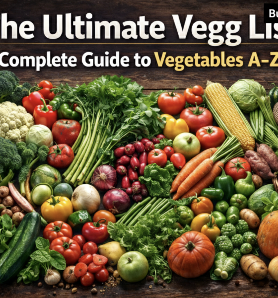 The Ultimate Vegg List: Complete Guide to Vegetables A-Z