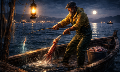 calamariere: Guardian of the Midnight Tides and Sea Lore Art