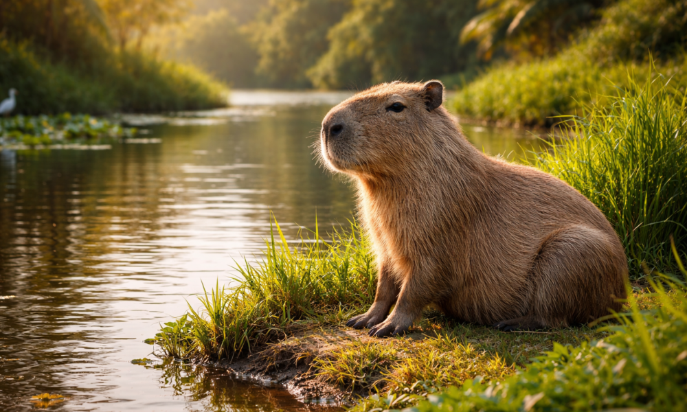 cadibara: The Calm Giant Rodent of South America Wetlands