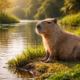 cadibara: The Calm Giant Rodent of South America Wetlands
