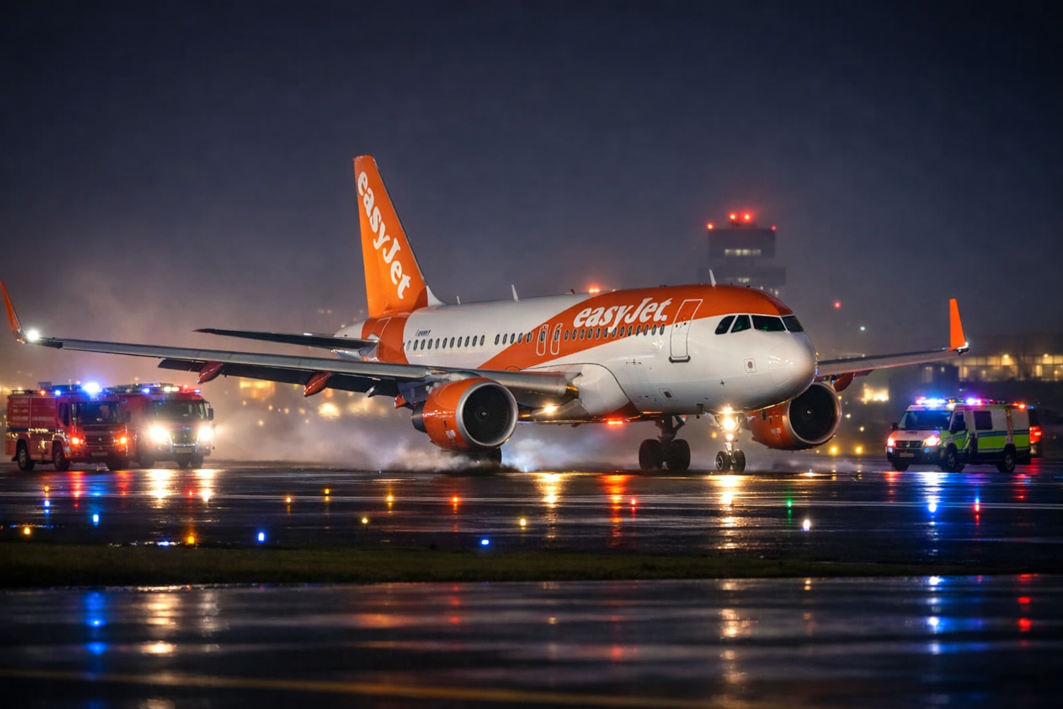 easyjet flight u2238 emergency landing newcastle crisis